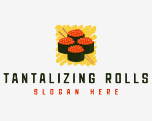 Gunkan Sushi Roll logo design