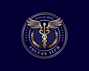 Caduceus Wreath Healthcare Logo