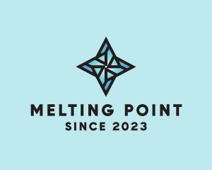 Four Point Star Pinwheel logo design