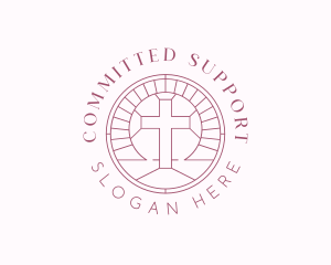 Religious Christian Cross Logo