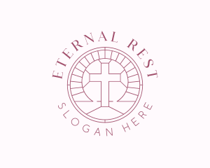 Religious Christian Cross logo design