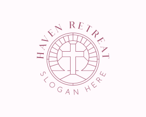 Religious Christian Cross logo design