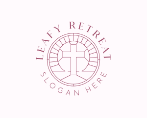 Religious Christian Cross logo design