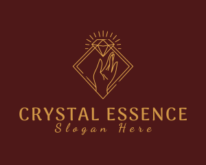 Jewelry Crystal Hand  logo design