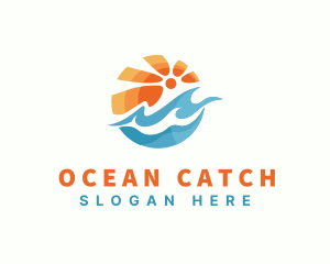 Summer Ocean Resort logo design