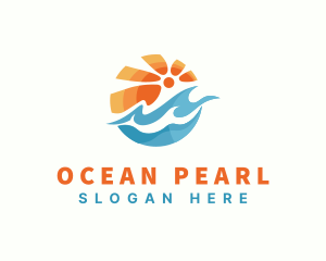 Summer Ocean Resort logo design