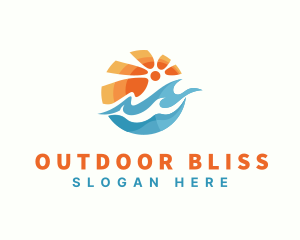 Summer Ocean Resort logo design