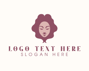 Beauty Woman Hair Stylist logo