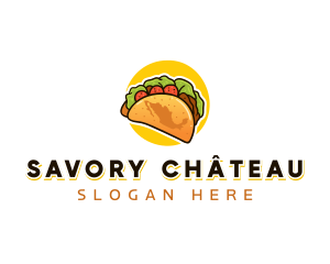 Mexican Taco Food logo design