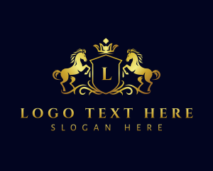 Luxury Horse Crown logo