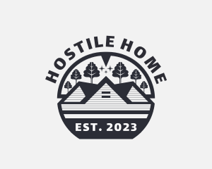 House Roofing Home Renovation logo design