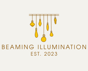 Decorative Light Bulb logo design