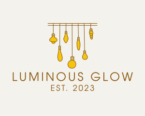 Decorative Light Bulb logo design