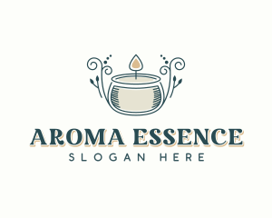 Aromatherapy Scented Candle logo design