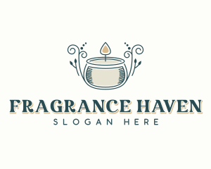 Aromatherapy Scented Candle logo design
