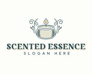 Aromatherapy Scented Candle logo design