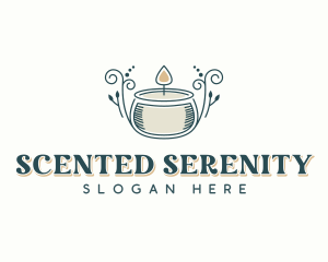 Aromatherapy Scented Candle logo design