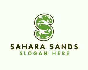 Nature Hands Letter S logo design