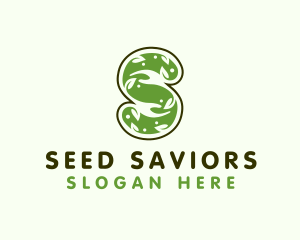 Nature Hands Letter S logo design