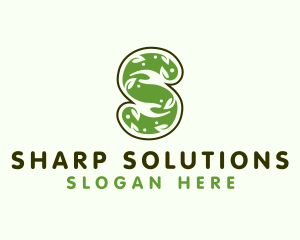 Nature Hands Letter S logo design