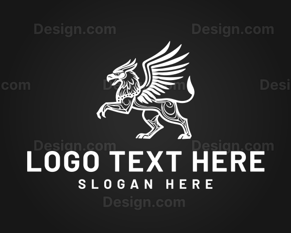 Mythical Tribal Griffin Logo