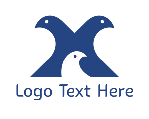 Pigeon Family Bird logo