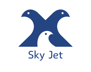 Pigeon Family Bird logo