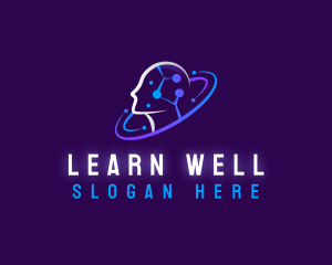 AI Learning Technology logo design