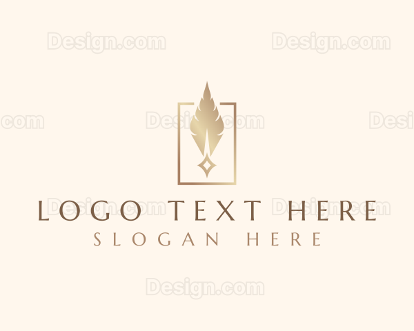 Luxury Quill Feather Logo