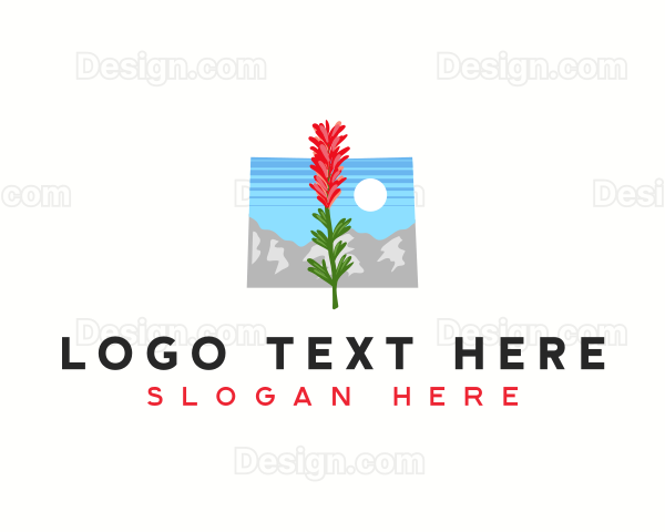 Wyoming Floral Plant Logo