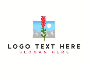 Wyoming Floral Plant Logo