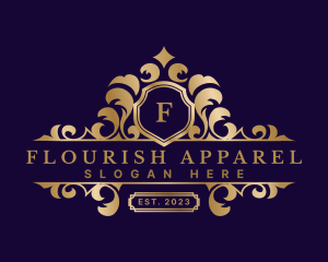Shield Decorative Flourish logo