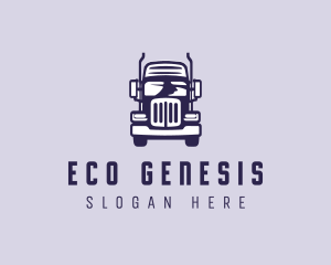 Cargo Trailer Truck Transportation Logo