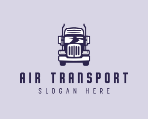 Cargo Trailer Truck Transportation logo design