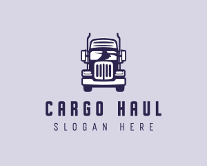 Cargo Trailer Truck Transportation logo design