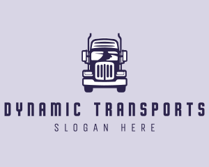 Cargo Trailer Truck Transportation logo design