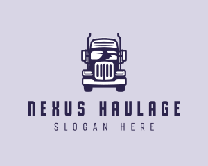 Cargo Trailer Truck Transportation logo design