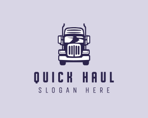 Cargo Trailer Truck Transportation logo design