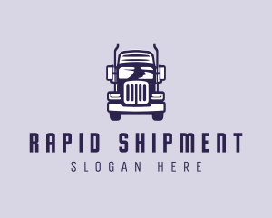 Cargo Trailer Truck Transportation logo design