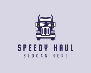 Cargo Trailer Truck Transportation logo design