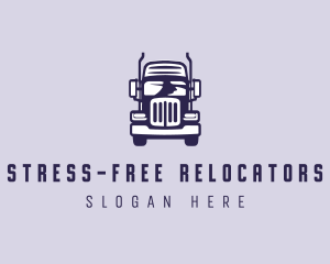 Cargo Trailer Truck Transportation logo design