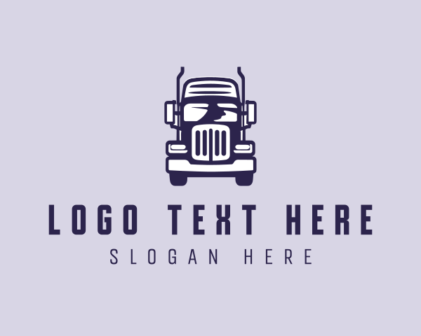 Cargo Trailer Truck Transportation logo