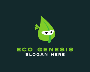 Eco Leaf Ninja  logo design