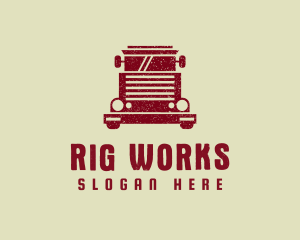 Truck Logistics Transport logo design