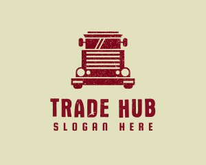 Truck Logistics Transport logo design