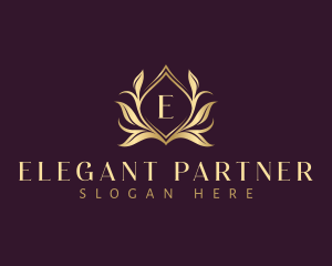 Luxury Floral Leaves logo design