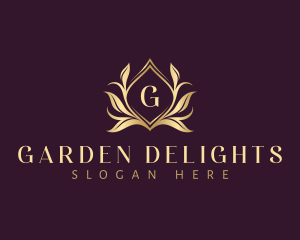 Luxury Floral Leaves logo design