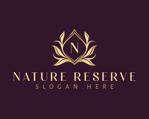 Luxury Floral Leaves logo design