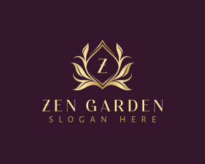 Luxury Floral Leaves logo design