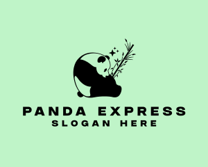 Wildlife Panda Bamboo logo